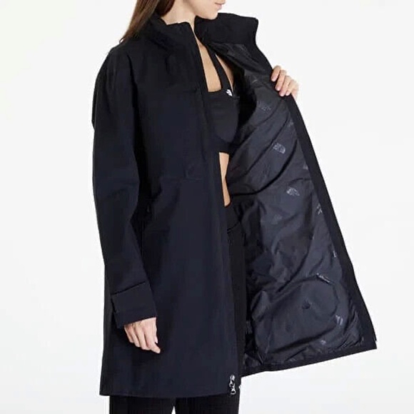 Unworn The North Face Women's Black M66 Tech Trench Waterproof Jacket - Picture 13 of 16